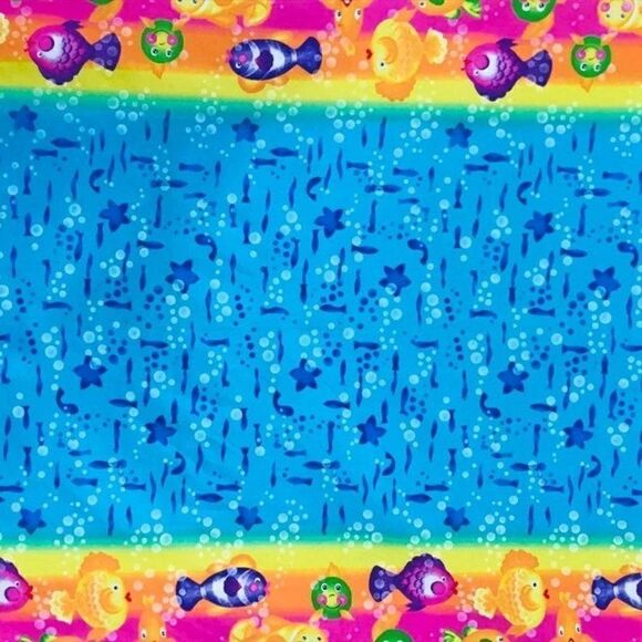 Rainbow Fish Border Fabric Donna Dewberr - Picture 2 of 6